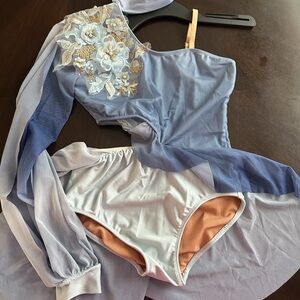 Elegant Blue and White girls lyrical 10/12